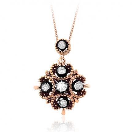 0.08 ct. Elmas Kolye